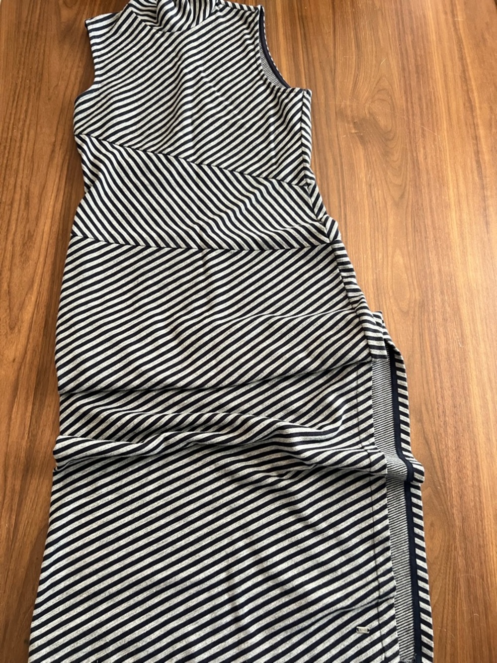 Tommy Hilfiger Gigi Hadid  Navy and grey  Striped Maxi Dress-Skirt
